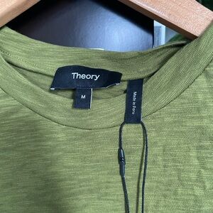 Theory Womens Tiny Tee 2 - Avacado color Crew Neck Short Sleeve Tee